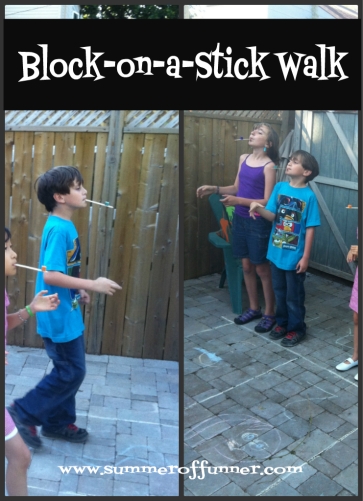 Block-on-a-Stick-Walk Game