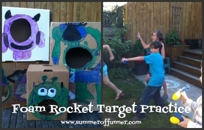 Foam Rocket Target Practice Game